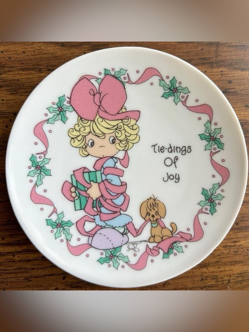 Vintage 90s precious moments plate
